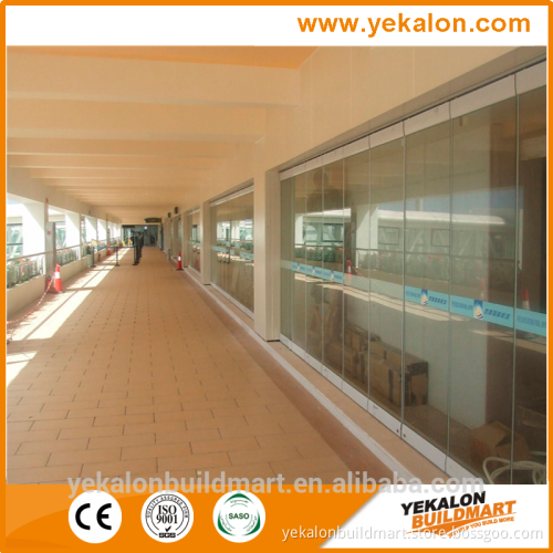 Yekalon curtain wall system big discount lobby or living room glass partition design